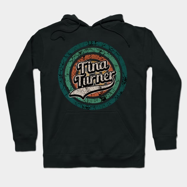 Tina Turner // Retro Circle Crack Vintage Hoodie by People Mask